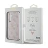 Guess 4G Collection Leather Metal Logo MagSafe - Etui Samsung Galaxy S24 (różowy)