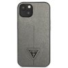 Guess Saffiano Triangle Logo Case – Etui iPhone 13 (srebrny)
