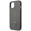 Guess Saffiano Triangle Logo Case – Etui iPhone 13 (srebrny)