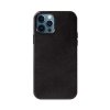 Crong Essential Cover - Etui ze skóry ekologicznej iPhone 12 Pro Max (czarny)