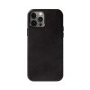 Crong Essential Cover - Etui ze skóry ekologicznej iPhone 12 Pro Max (czarny)