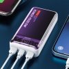 WEKOME WP-351 Vanguard Series - Power bank 20000 mAh PD 20W + QC 22.5W (Fioletowy / Przezroczysty)