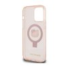 Hello Kitty Ring Stand Glitter Electrop Logo MagSafe - Etui iPhone 15 Pro Max (różowy)
