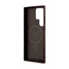 Guess 4G Collection Leather Metal Logo MagSafe - Etui Samsung Galaxy S24 Ultra (brązowy)