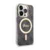 Guess 4G MagSafe - Etui iPhone 14 Pro (Czarny)