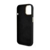 Guess Silicone Script Metal Logo & Frame - Etui iPhone 15 (czarny)