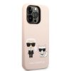 Karl Lagerfeld Liquid Silicone Karl & Choupette MagSafe - Etui iPhone 14 Pro Max (różowy)