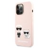 Karl Lagerfeld Slilicone Karl & Choupette - Etui iPhone 13 Pro (różowy)