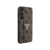 Guess Grip Stand 4G Triangle Strass Logo - Etui Samsung Galaxy S24+ (brązowy)