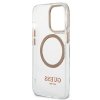 Guess Metal Outline Magsafe - Etui iPhone 13 Pro Max (przezroczysty / złoty)