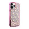 Guess Liquid Glitter Transculent 4G - Etui iPhone 14 Pro Max (Różowy)