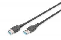Digitus Kabel przedłużający USB 3.1 Gen.1 SuperSpeed 5Gbps Typ USB A/USB A M/Ż 3m Czarny 