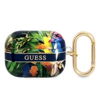 Guess Flower - Etui Airpods Pro (Blue) 