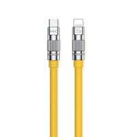 WEKOME WDC-187 Wingle Series - Kabel połączeniowy USB-C do Lightning Fast Charging PD 20W 1.2 m (Żółty) 