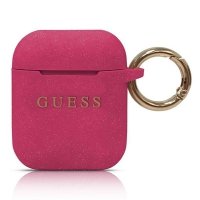 Guess Silicone Case - Etui AirPods (Fuchsia) 