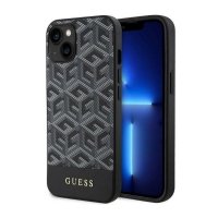 Guess GCube Stripes MagSafe - Etui iPhone 14 (Czarny) 
