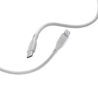 Cellularline Soft Cable - Kabel USB-C do Lightning certyfikat MFi 1.2 m (szary) 