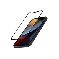 Crong Anti-Bacterial 3D Armour Glass – Szkło hartowane 9H na cały ekran iPhone 16e / iPhone 14 / iPhone 13 / iPhone 13 Pro + ram 