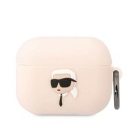 Karl Lagerfeld Silicone NFT Karl Head 3D - Etui AirPods Pro (różowy) 