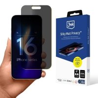 3mk Silky Matt Privacy - Matowa folia prywatyzująca do iPhone 16 Plus 