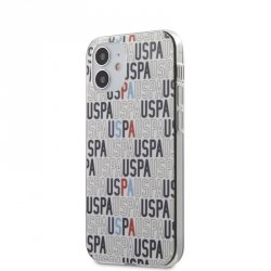 US Polo Assn Logo Mania - Etui iPhone 12 Mini (biały)