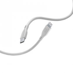 Cellularline Soft Cable - Kabel USB-C do Lightning certyfikat MFi 1.2 m (szary)