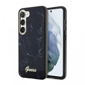 Guess Marble Collection - Etui Samsung Galaxy S23+ (czarny)