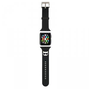 Karl Lagerfeld Silicone Choupette Head – Pasek do Apple Watch 42/44/45 mm (czarny)