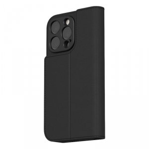 Moshi Overture MagSafe - Skórzane etui 3w1 z klapką iPhone 16 Pro Max (Charcoal Black)
