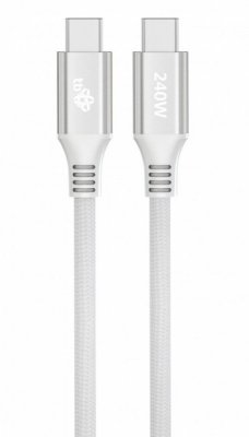 TB Kabel USB C - USB C 1m 240W biały