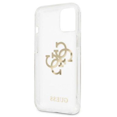Guess 4G Big Logo Charm Gold- Etui iPhone 13 mini (złoty charms)