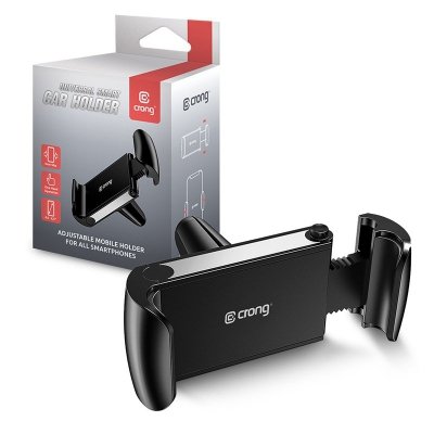 Crong Universal Smart Car Holder – Uniwersalny uchwyt samochodowy do telefonu 4&quot;-6,5” (czarny)
