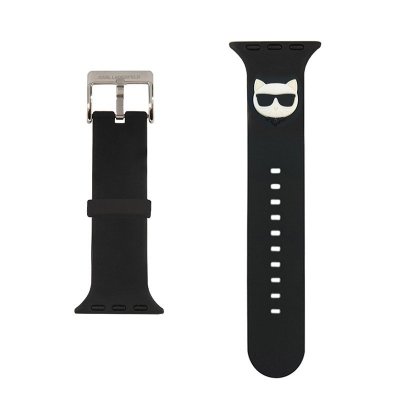 Karl Lagerfeld Silicone Choupette Head – Pasek do Apple Watch 42/44/45 mm (czarny)