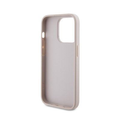 Guess 4G Metal Gold Logo - Etui iPhone 15 Pro (różowy)