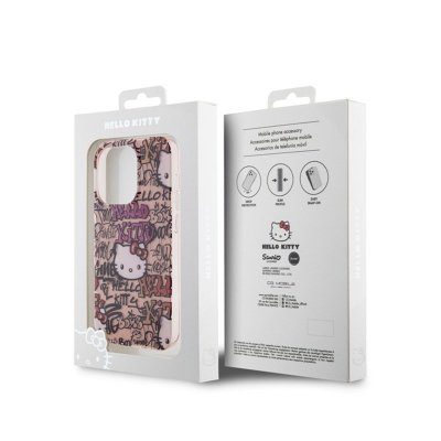 Hello Kitty IML Tags Graffiti - Etui iPhone 14 Pro Max (różowy)