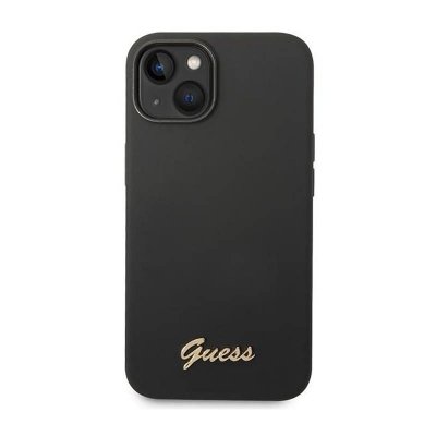 Guess Silicone Vintage - Etui iPhone 14 Plus (czarny)