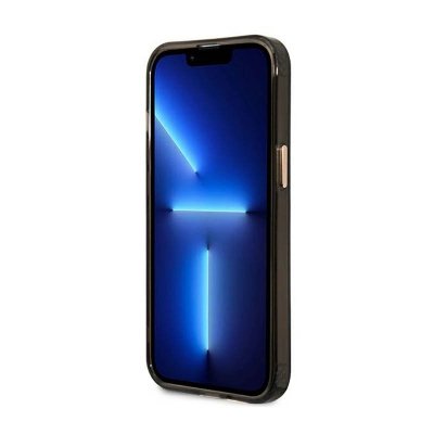 Guess Gold Outline Translucent MagSafe - Etui iPhone 13 Pro (czarny)