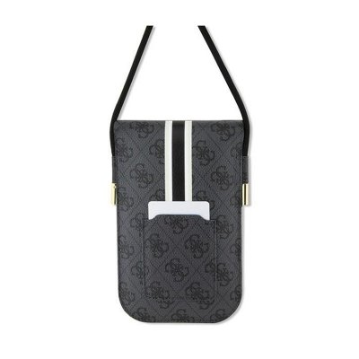 Guess 4G Stripes - Torebka crossbody na telefon (czarny)