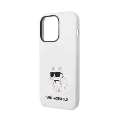 Karl Lagerfeld Silicone NFT Choupette - Etui iPhone 14 Pro Max (biały)