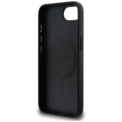 Guess 4G Ring Classic Logo MagSafe - Etui do iPhone 16e (czarny)