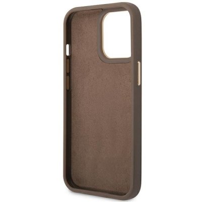 Guess 4G Metal Camera Outline Case – Etui iPhone 14 Pro (Brązowy)