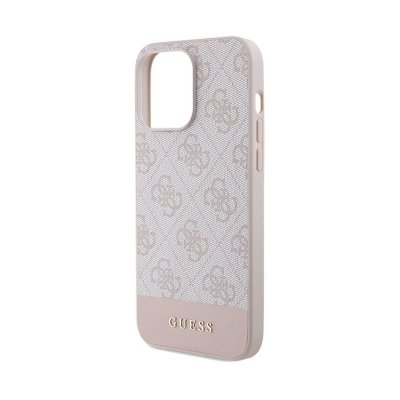 Guess 4G Bottom Stripe Collection - Etui iPhone 15 Pro Max (różowy)