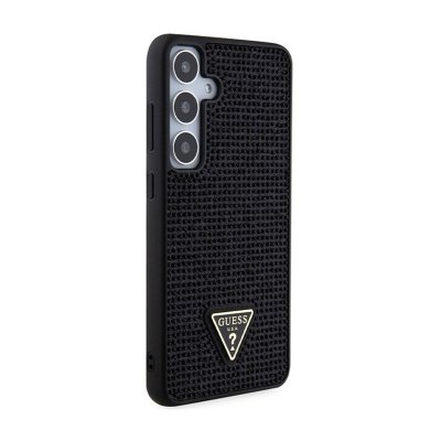 Guess Rhinestone Triangle - Etui Samsung Galaxy S24+ (czarny)