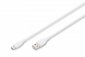 Digitus Kabel zasilający silikonowy USB-A - USB-C, USB 2.0 60W, 0,5m Biały 