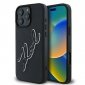 Karl Lagerfeld 3D Rubber Bicolor Signature - Etui iPhone 16 Pro (czarny) 