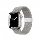 Crong Wave Band – Pleciony pasek do Apple Watch 44/45/46/49 mm (jasny szary) 