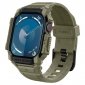 Spigen Rugged Armor Pro - Pasek z obudową do Apple Watch 10 46 mm (Vintage Khaki) 