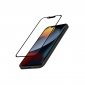 Crong Anti-Bacterial 3D Armour Glass – Szkło hartowane 9H na cały ekran iPhone 16e / iPhone 14 / iPhone 13 / iPhone 13 Pro + ram 