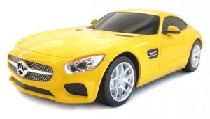 Mercedes-AMG GT 1:24 RTR (zasilanie na baterie AA) - Żółty 