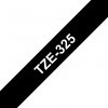 Taśma Brother TZE-325, biały druk/czarny podkład, laminowane, 8m, 9mm